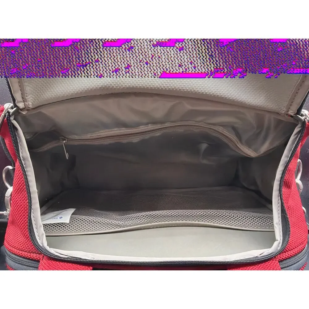 Samsonite Red Travel Boarding Bag Carry On Laptop Overnight Shoulder Bag